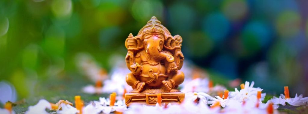 Colorful Lord Ganpati In Lights Bokeh Background HD Ganesh Wallpapers | HD  Wallpapers | ID #86242